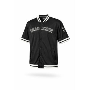 Vtg Y2K RARE Sean John Men's Varsity Jacket Black Snap Front Logo Patch Sz XXL